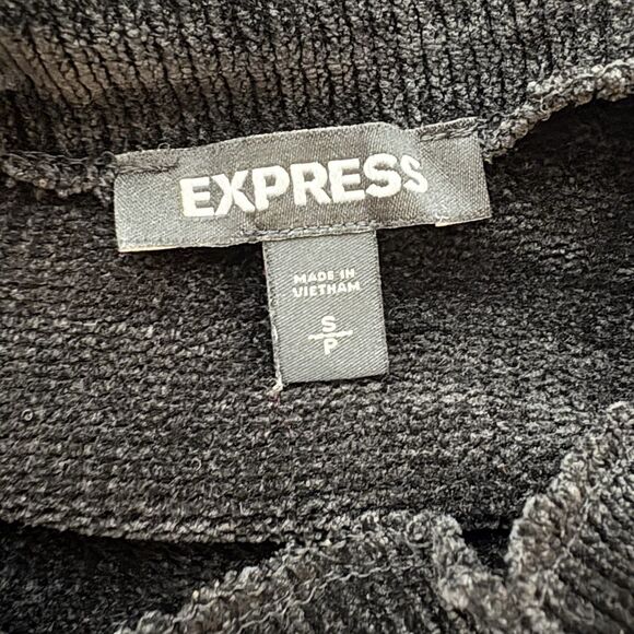 Express Black High Neck Turtle Neck Sweater Textured Size Small Womens - Picture 6 of 7